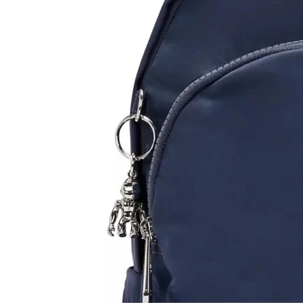NEW Kipling Delia Nylon Backpack Endless Blue